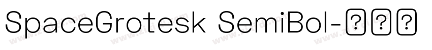 SpaceGrotesk SemiBol字体转换
